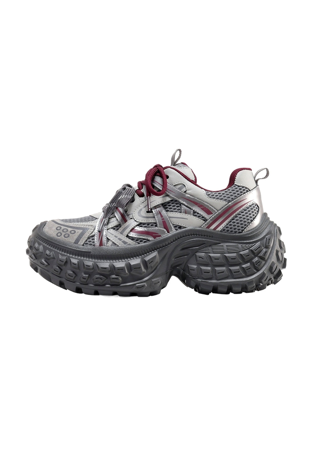 C.BANNER丨Silver Chunky Dad Sneakers for Women - PSYLOS 1, C.BANNER丨Silver Chunky Dad Sneakers for Women, Chunky Sneakers, C.BANNER, PSYLOS 1